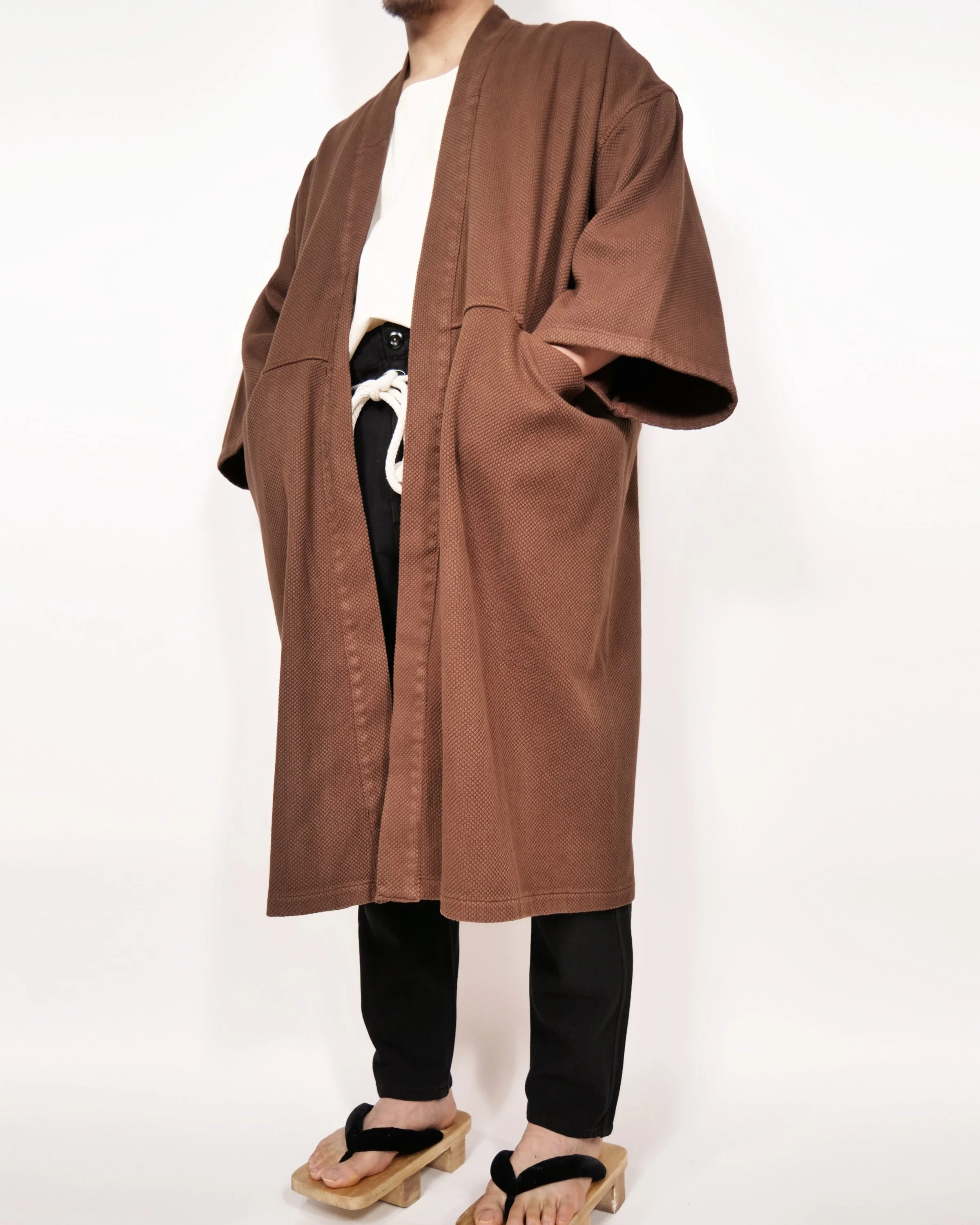 TSUMU - SASHIKO - BROWN | Prospective Flow | Japanese Fashion for